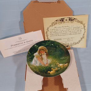 Donald Zolan collector plate "Golden Moment" new in box